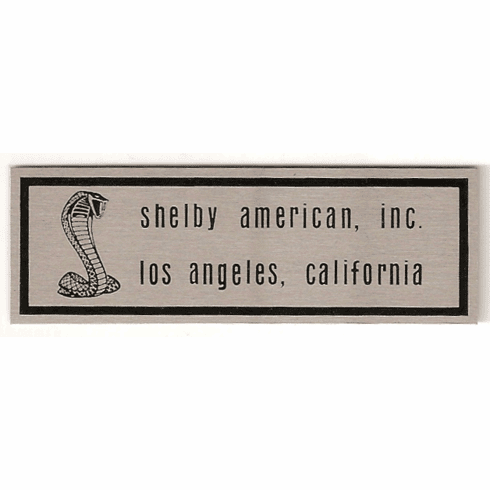 1967 Mustang Shelby Sill Scuff Step Plate Logo Plate Best on the Market New